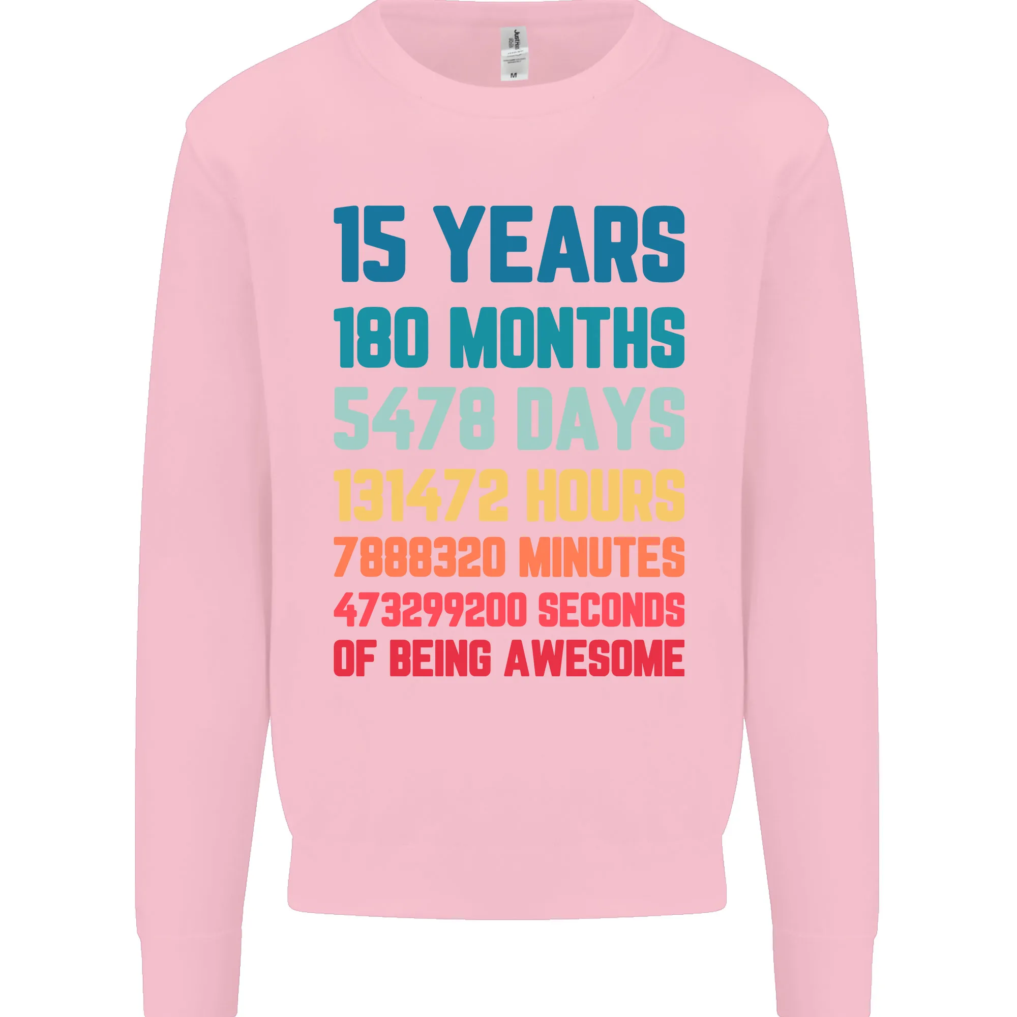 15th Birthday 15 Year Old Kids Sweatshirt Jumper