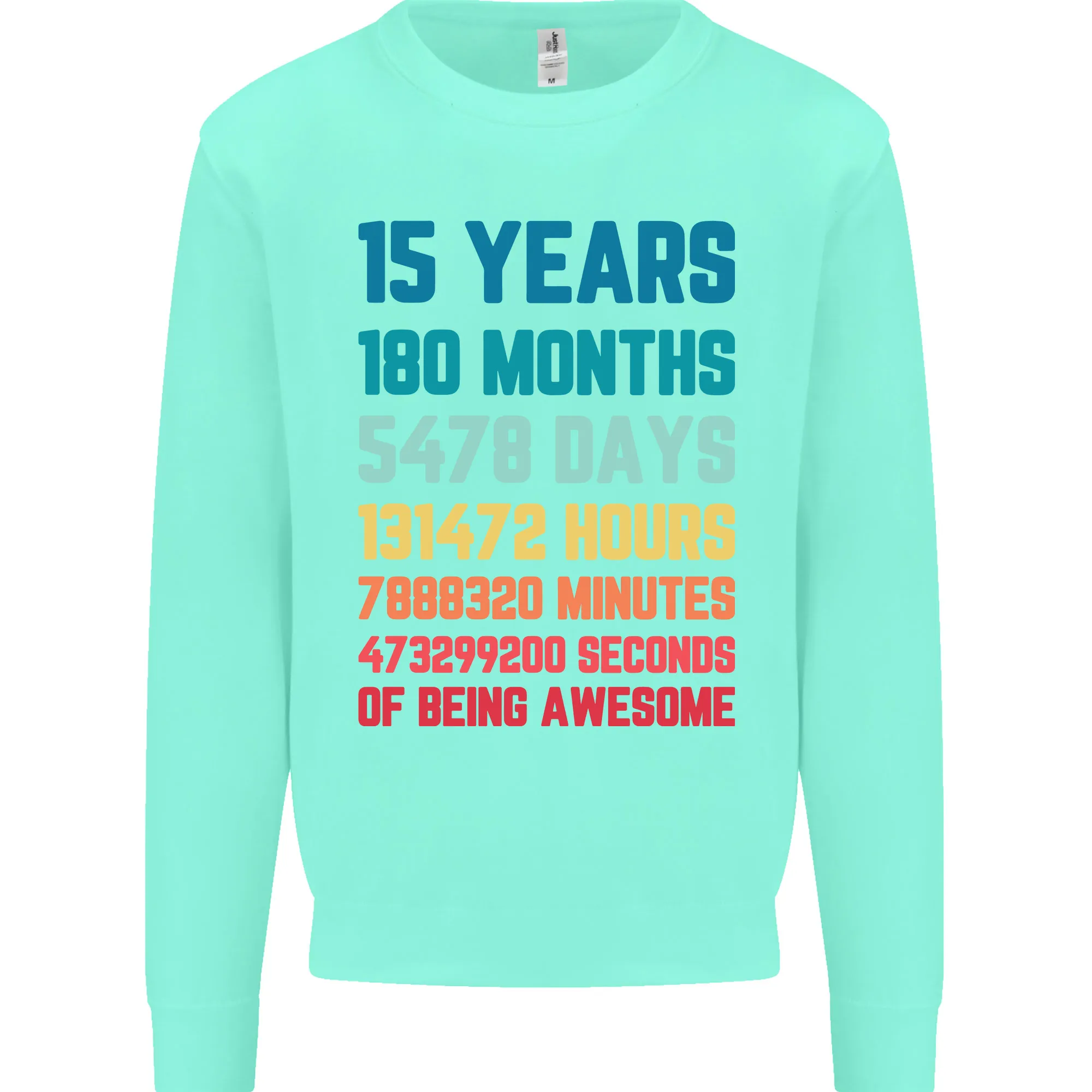 15th Birthday 15 Year Old Kids Sweatshirt Jumper