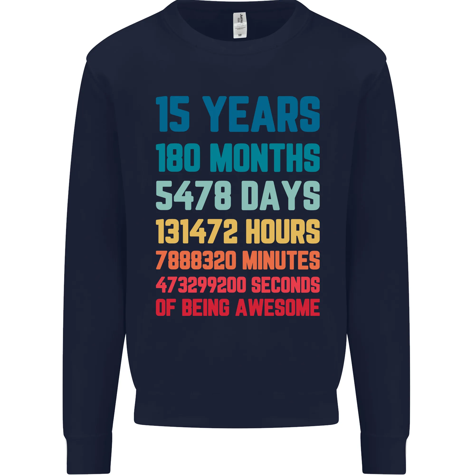 15th Birthday 15 Year Old Kids Sweatshirt Jumper