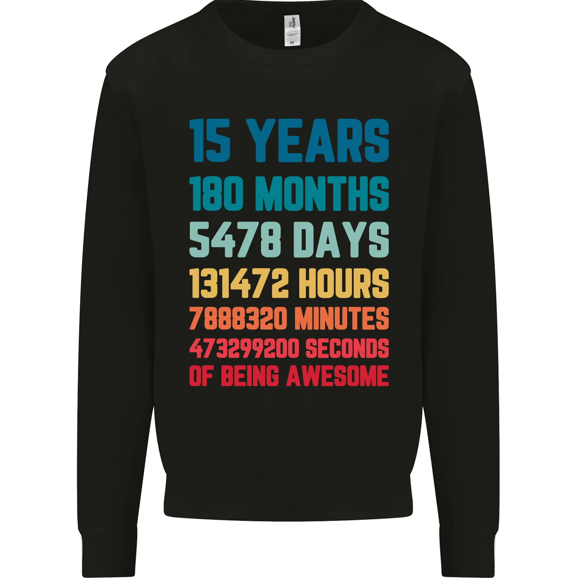 15th Birthday 15 Year Old Kids Sweatshirt Jumper