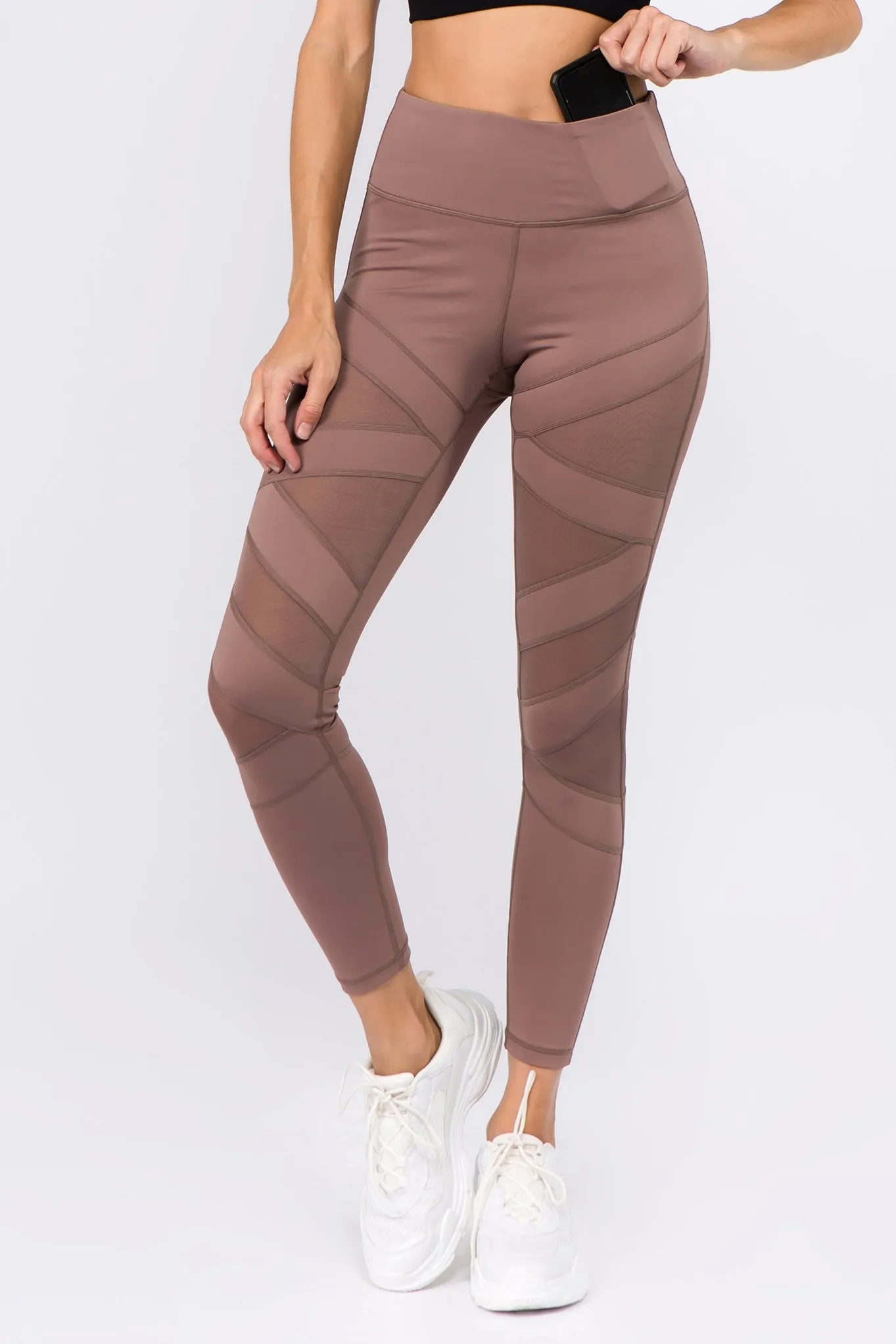 Active Hit or Mesh Leggings with Pocket