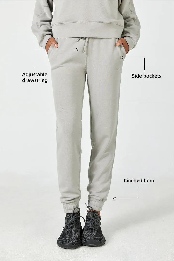 AeroChic™ High-Rise Jogger with Side Pockets-Stone Grey