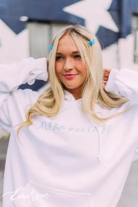 Alpha Delta Pi White PR Hoodie