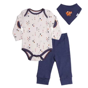 Asher & Olivia Unisex Baby Boy Outfits Long-Sleeve Pant Bib Clothes Set