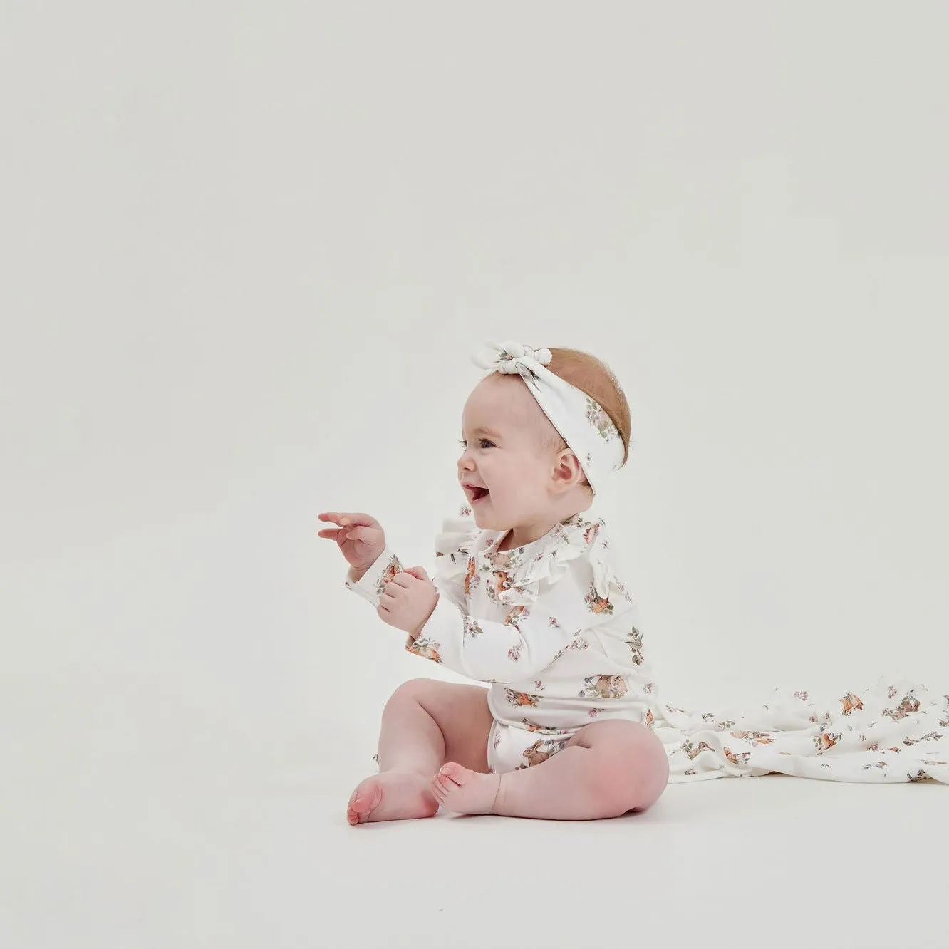 Aster and Oak Vintage Meadow Flutter Onesie