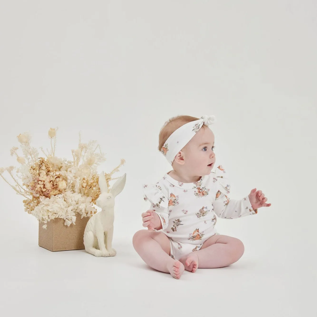 Aster and Oak Vintage Meadow Flutter Onesie