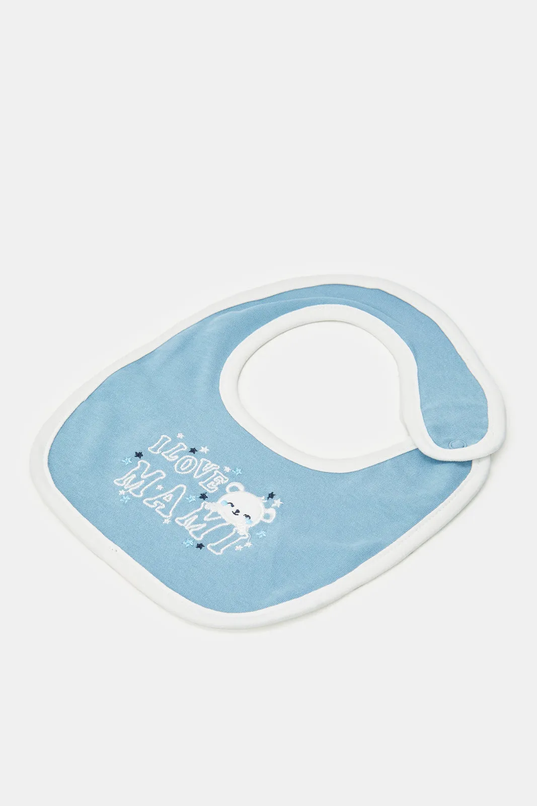 Babies Blue And White Printed Gift Set (5 Piece)