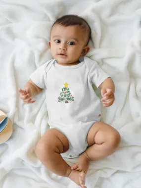 Baby Bamboo Bodysuit Christmas Joy