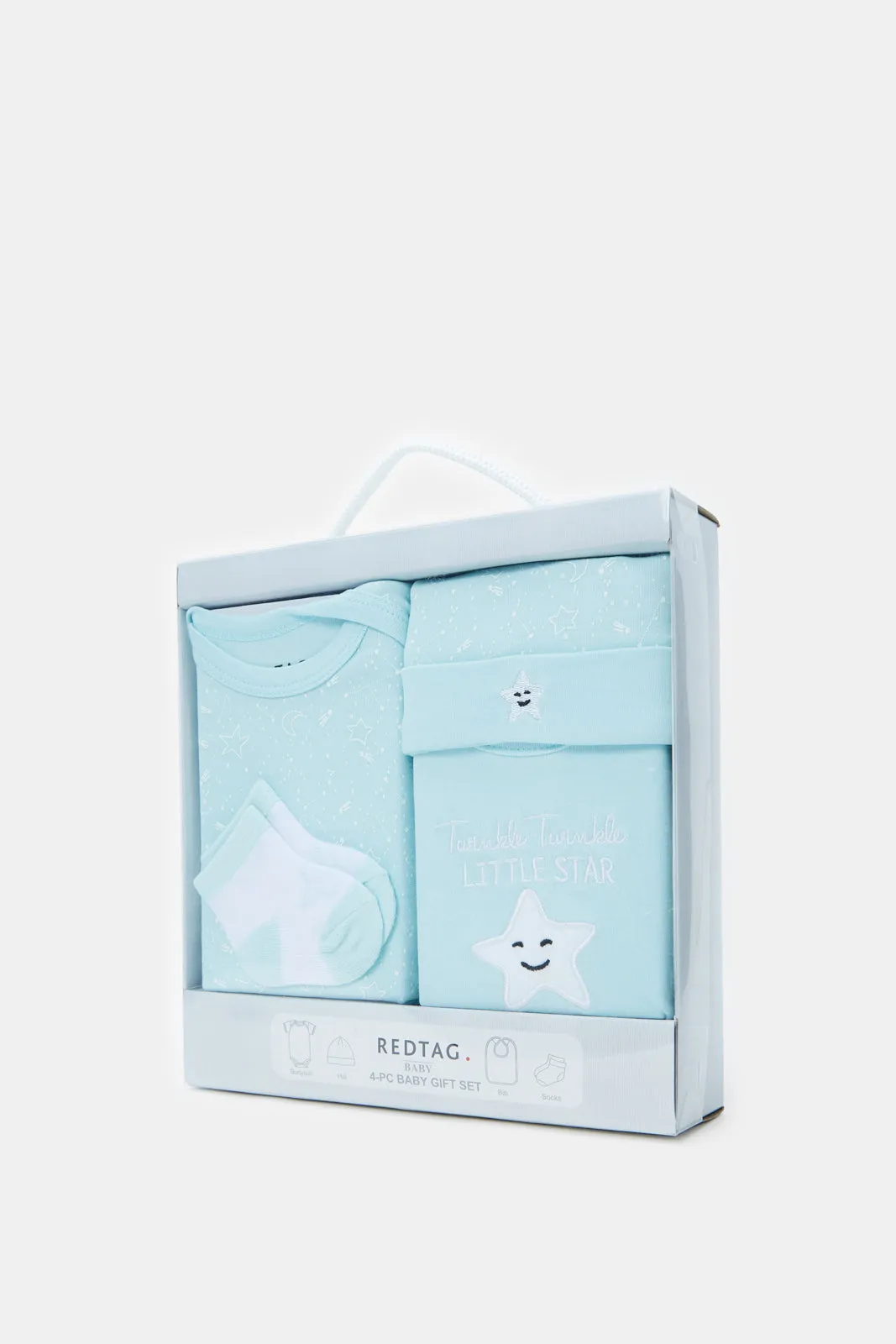 Baby Blue  Printed Gift Set (4Piece)