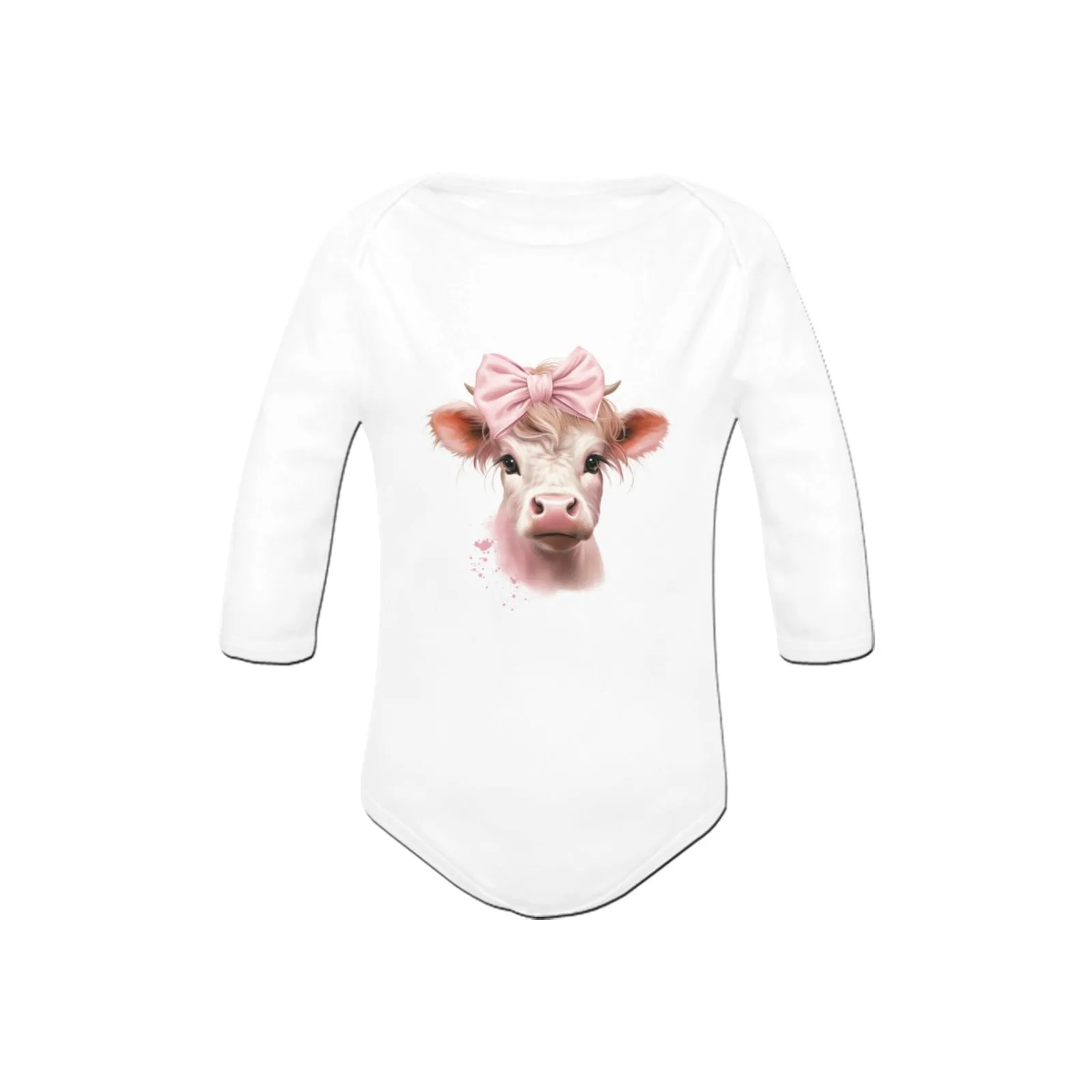 Baby Cow Little Bitty Long Sleeve Bodysuit