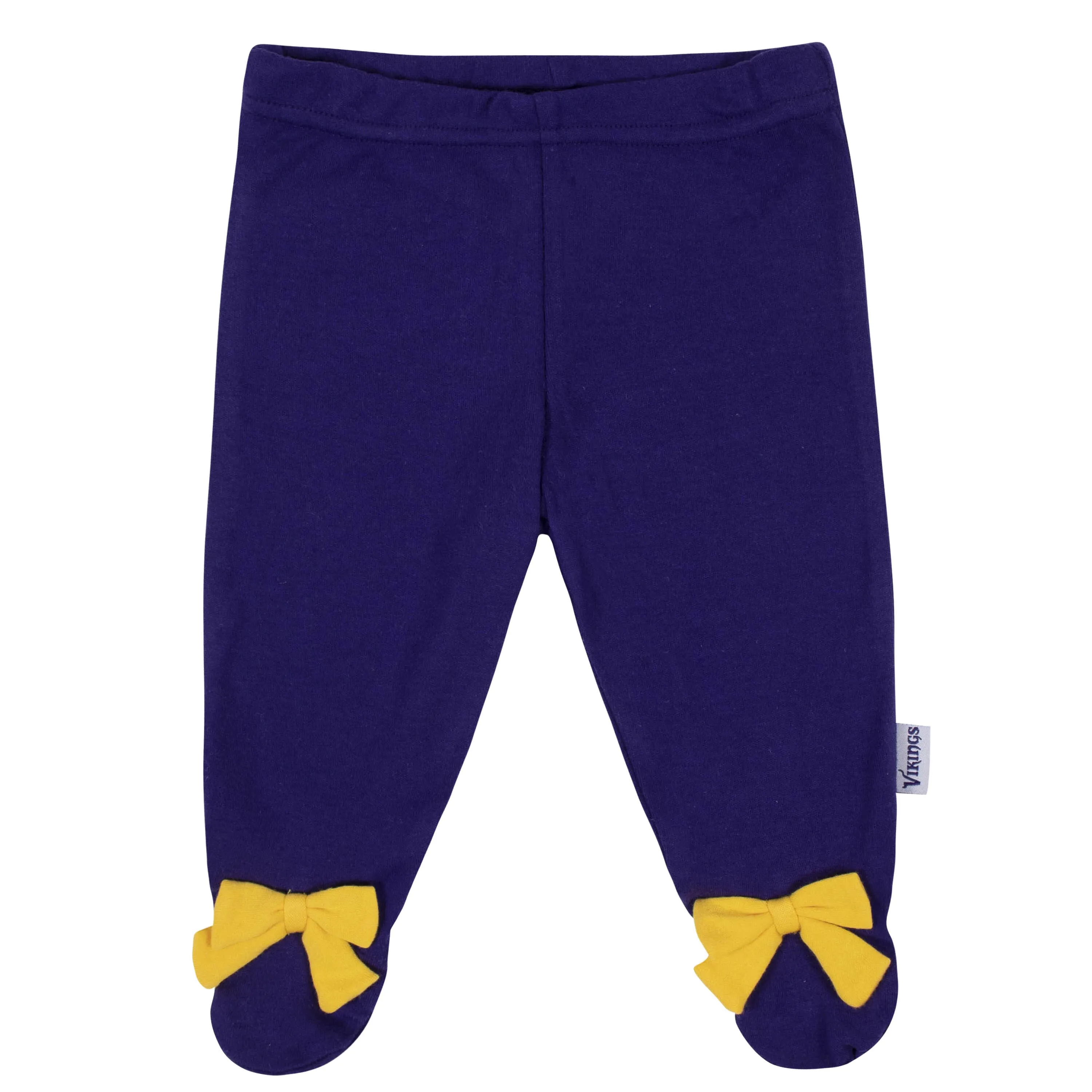 Baby Girls Minnesota Vikings 3-Piece Bodysuit, Footed Pant, and Cap Set