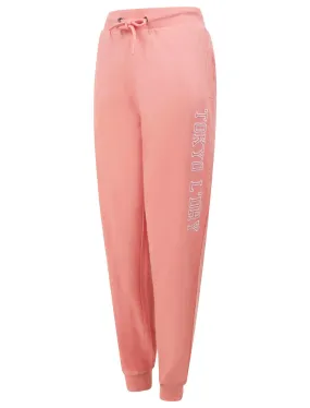 Banya Loopback Fleece Cuffed Joggers in Bridal Rose - Tokyo Laundry