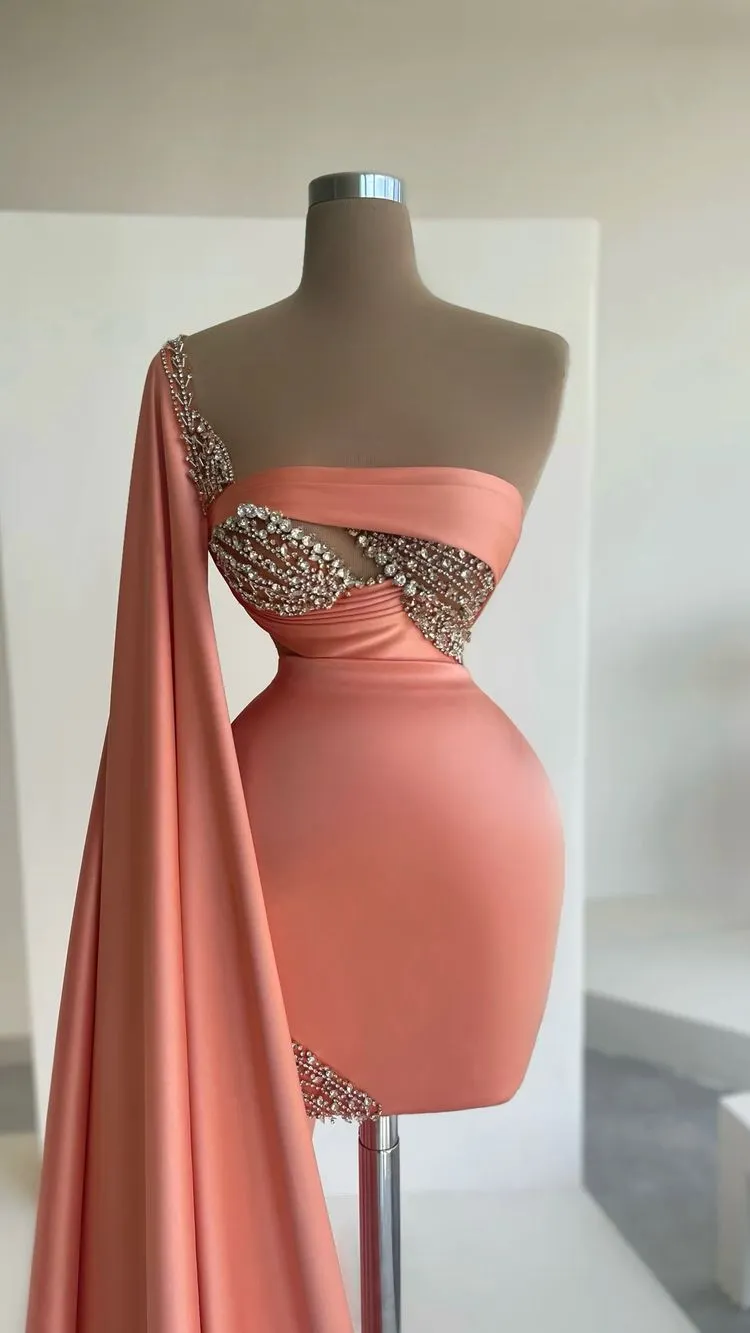 beaded prom dresses, sheath short prom dresses    fg1196