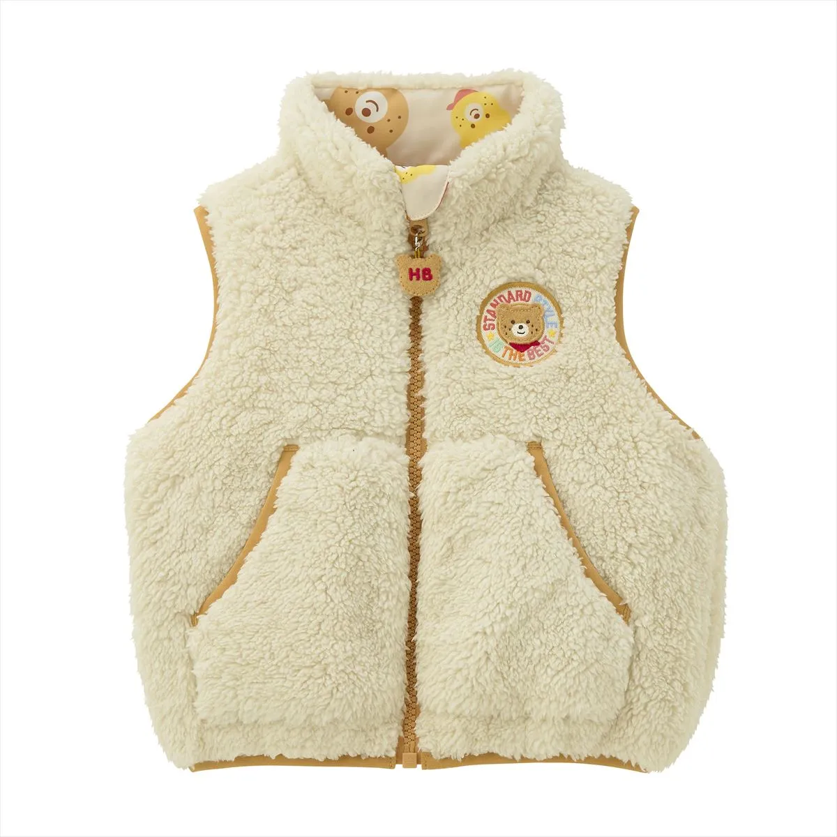 Beans All-Over Reversible Boa Fleece Vest