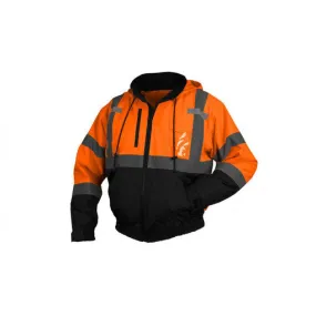 BOMBER JACKET - ORANGE - LARGE