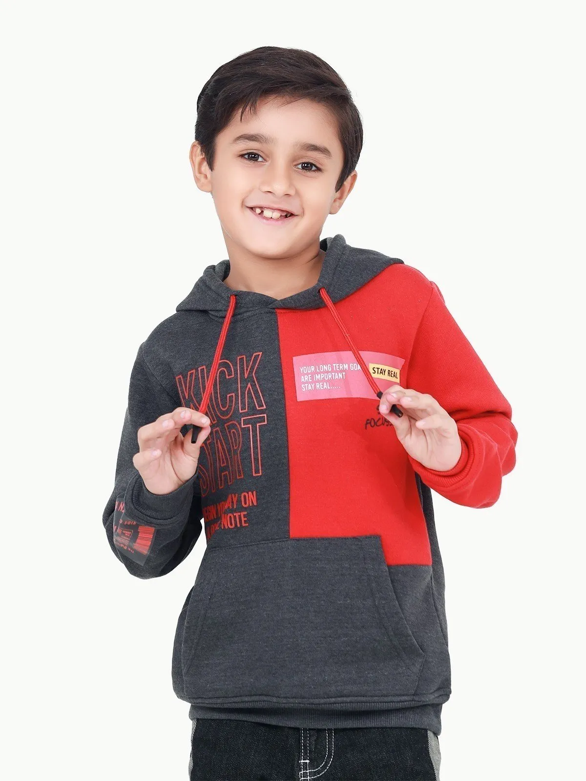 Boy's Dark Grey Hoodie - EBTH22-011