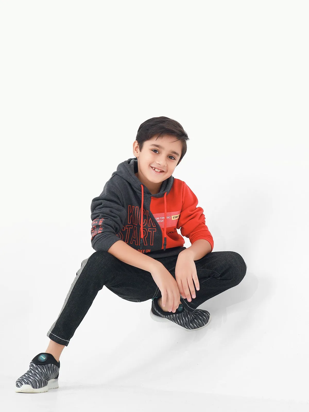 Boy's Dark Grey Hoodie - EBTH22-011