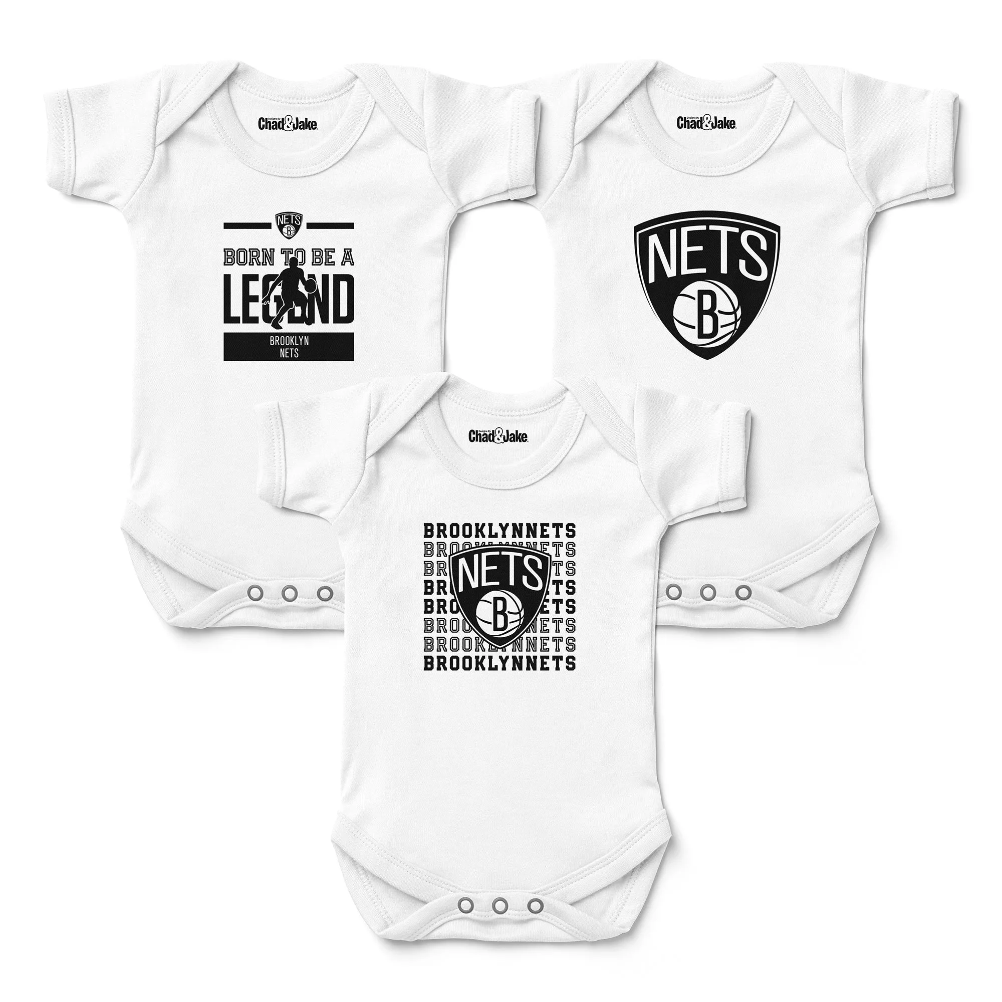 Brooklyn Nets 3-Pack Bodysuits