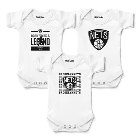 Brooklyn Nets 3-Pack Bodysuits