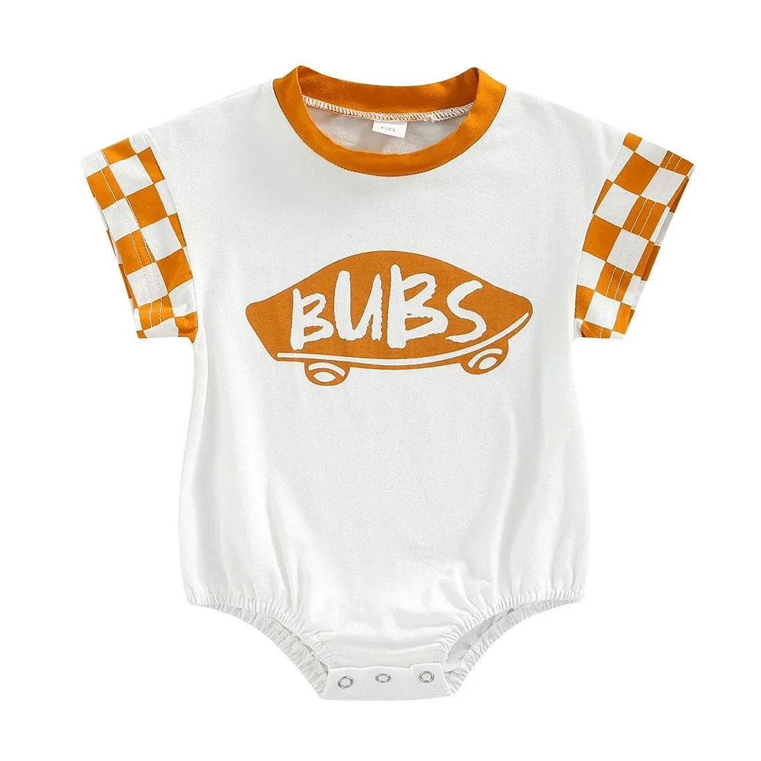 Bubs Checkered Baby Bodysuit