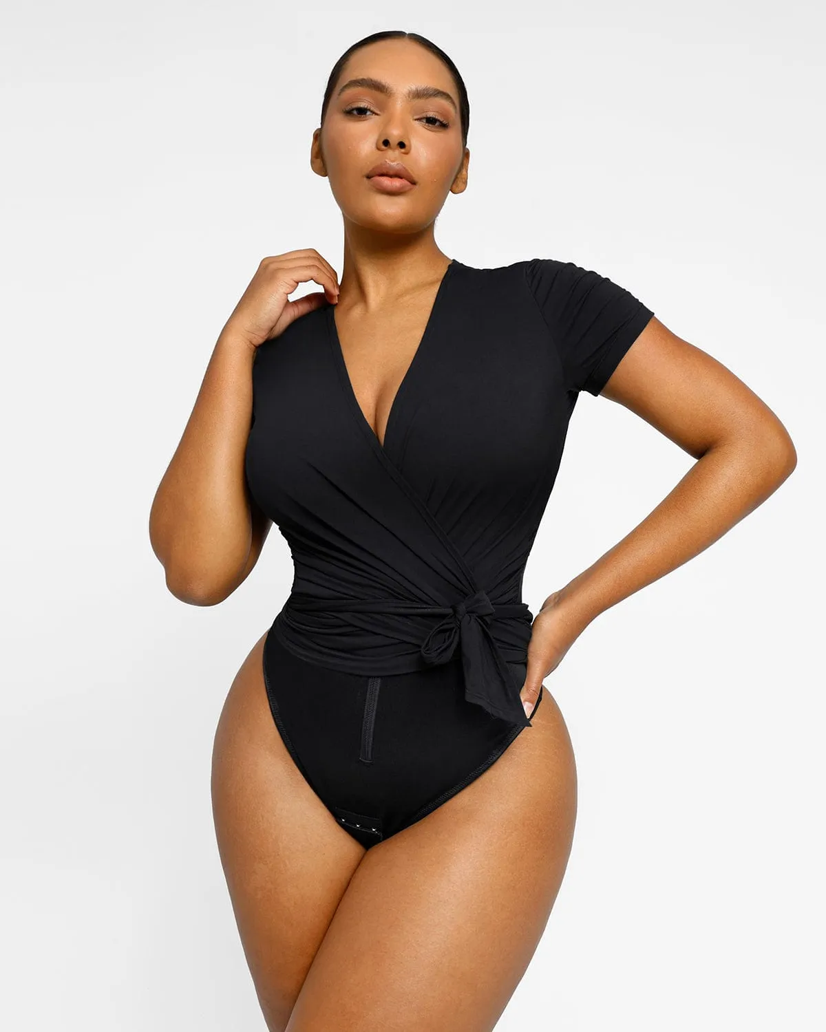 Built-In Shapewear 2-in-1 Cross Strap Top