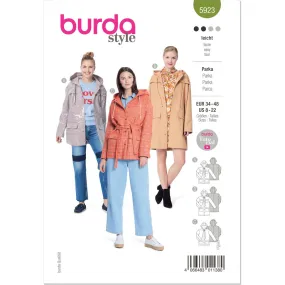 Burda Style Pattern 5923 Misses' Parka B5923