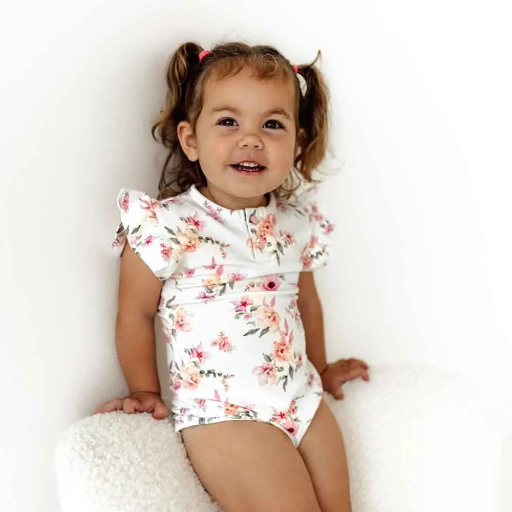 Camille Short Sleeve Organic Bodysuit