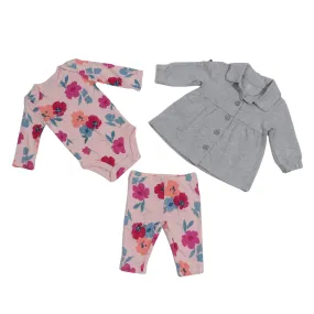 CARTER'S - Baby - Flowered Bodysuit 3 pcs