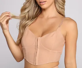 Casually Slay Bustier Crop Top