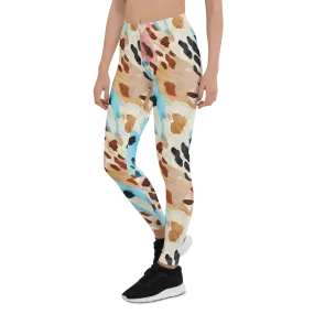 Colorful Cow Print Leggings