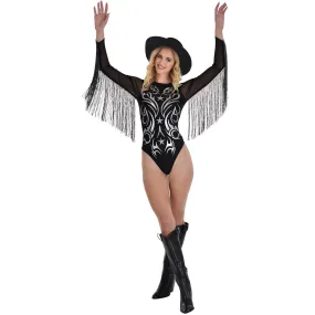 Cowboy Glam Bodysuit for Adults