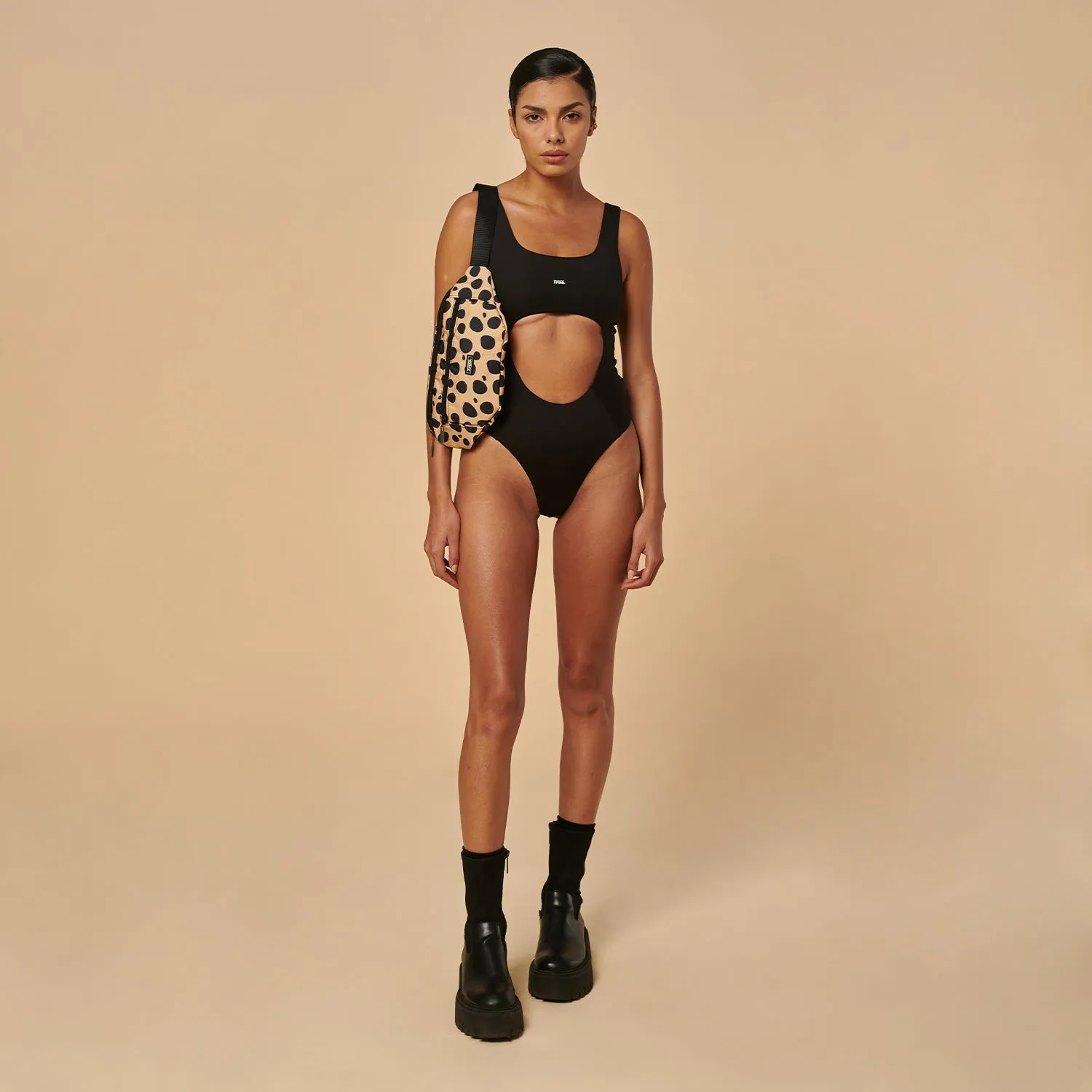 Cut-Out Bodysuit - Black