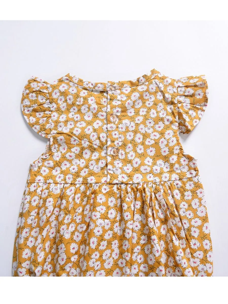 Cute Short Butterfly Sleeve Infant Summer Romper