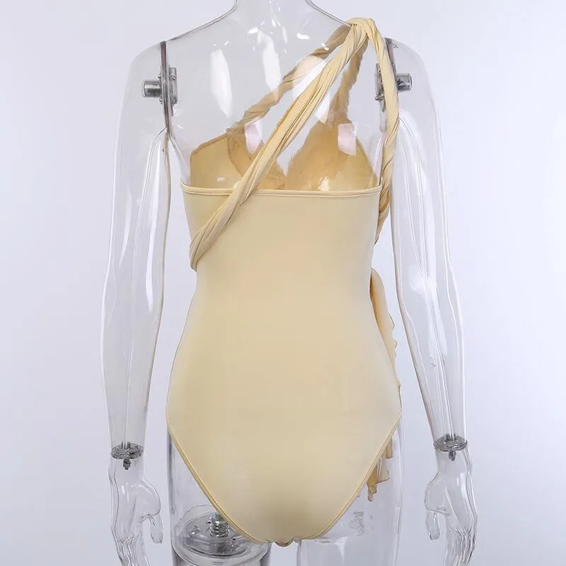 Cutout Bandage Spaghetti Strap Bodysuits