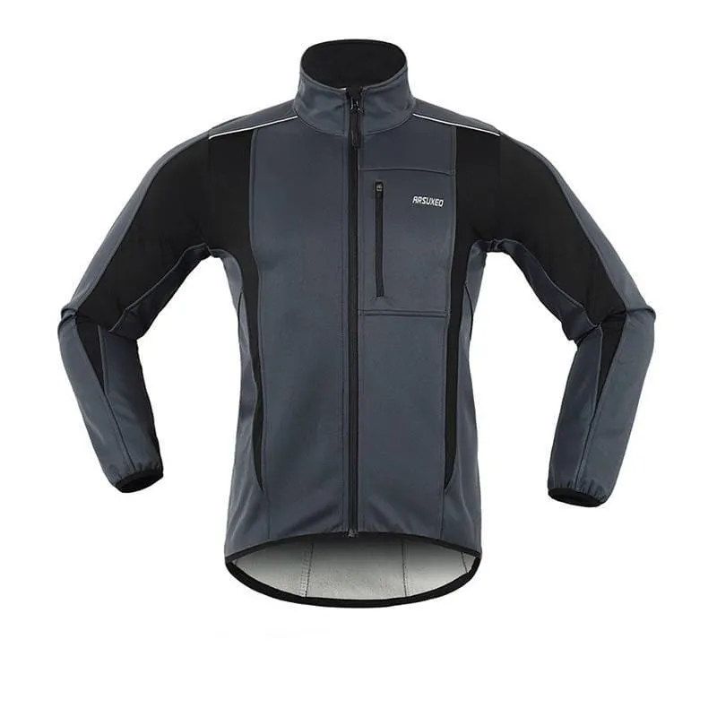 Cycling Jacket Winter Warm Up Thermal Fleece