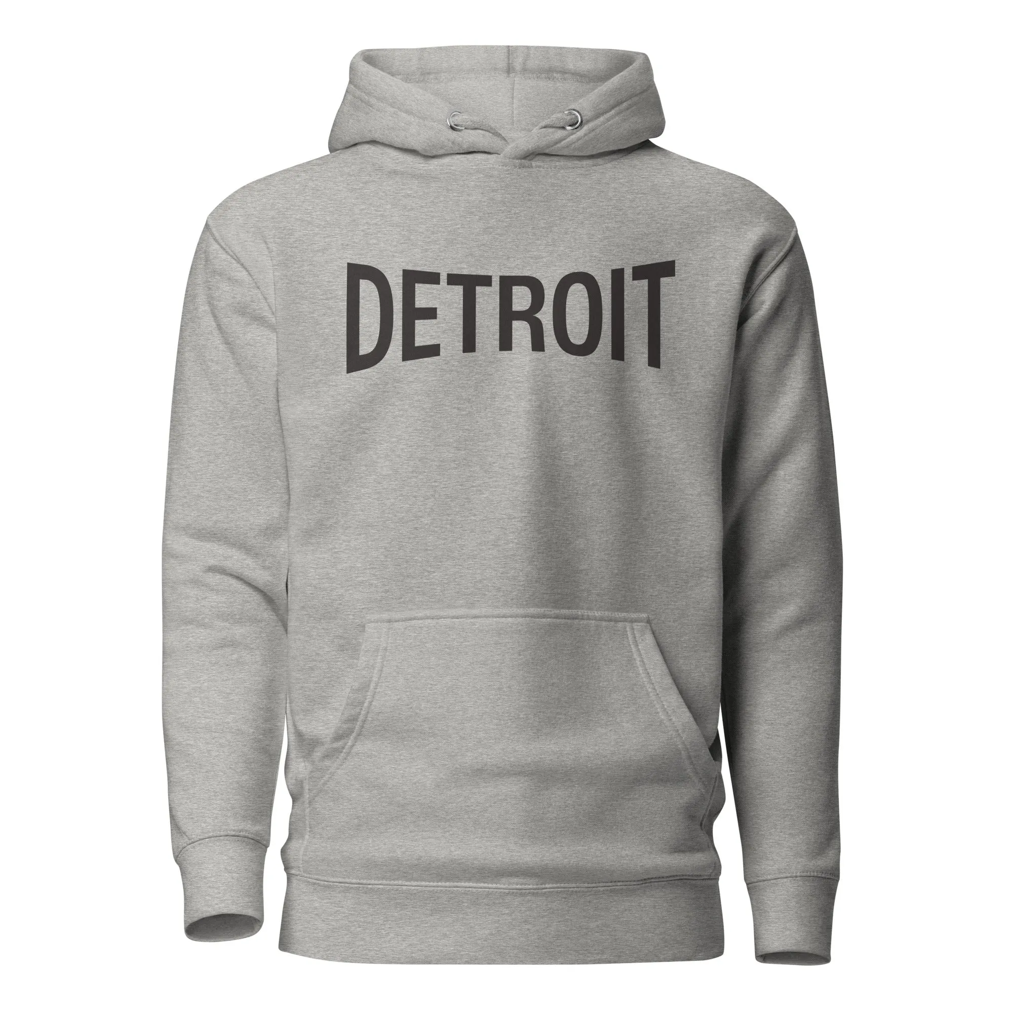 Detroit Champ Premium Pullover Unisex Hoodie - Athletic Gray / Black