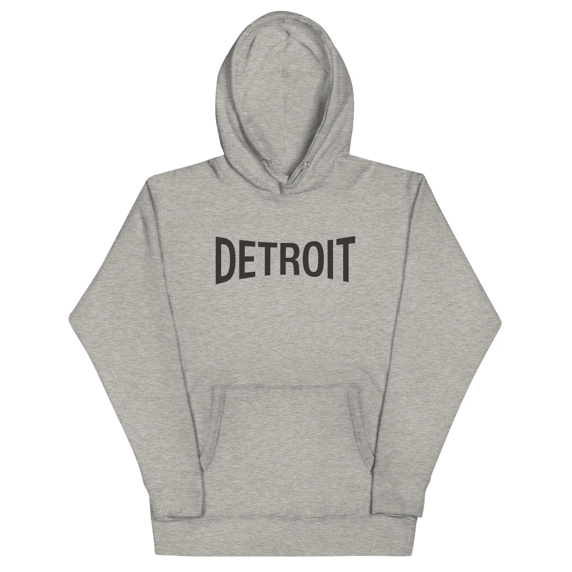 Detroit Champ Premium Pullover Unisex Hoodie - Athletic Gray / Black