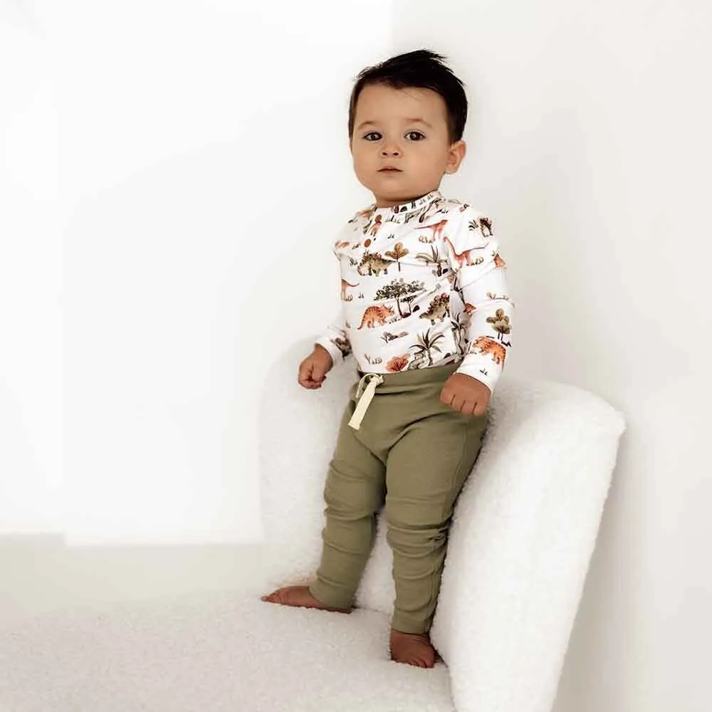 Dino Long Sleeve Organic Bodysuit