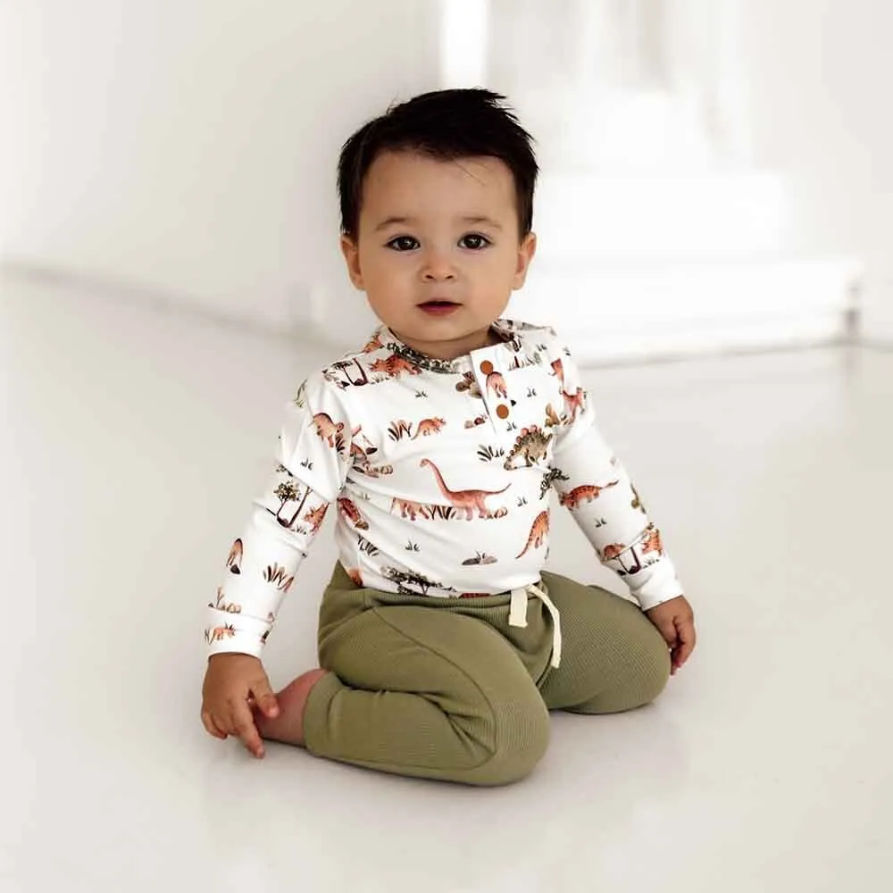 Dino Long Sleeve Organic Bodysuit