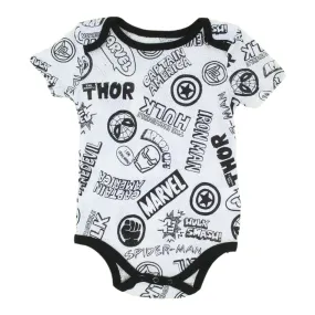 Disney Baby Perforated Cotton Bodysuit - Marvel