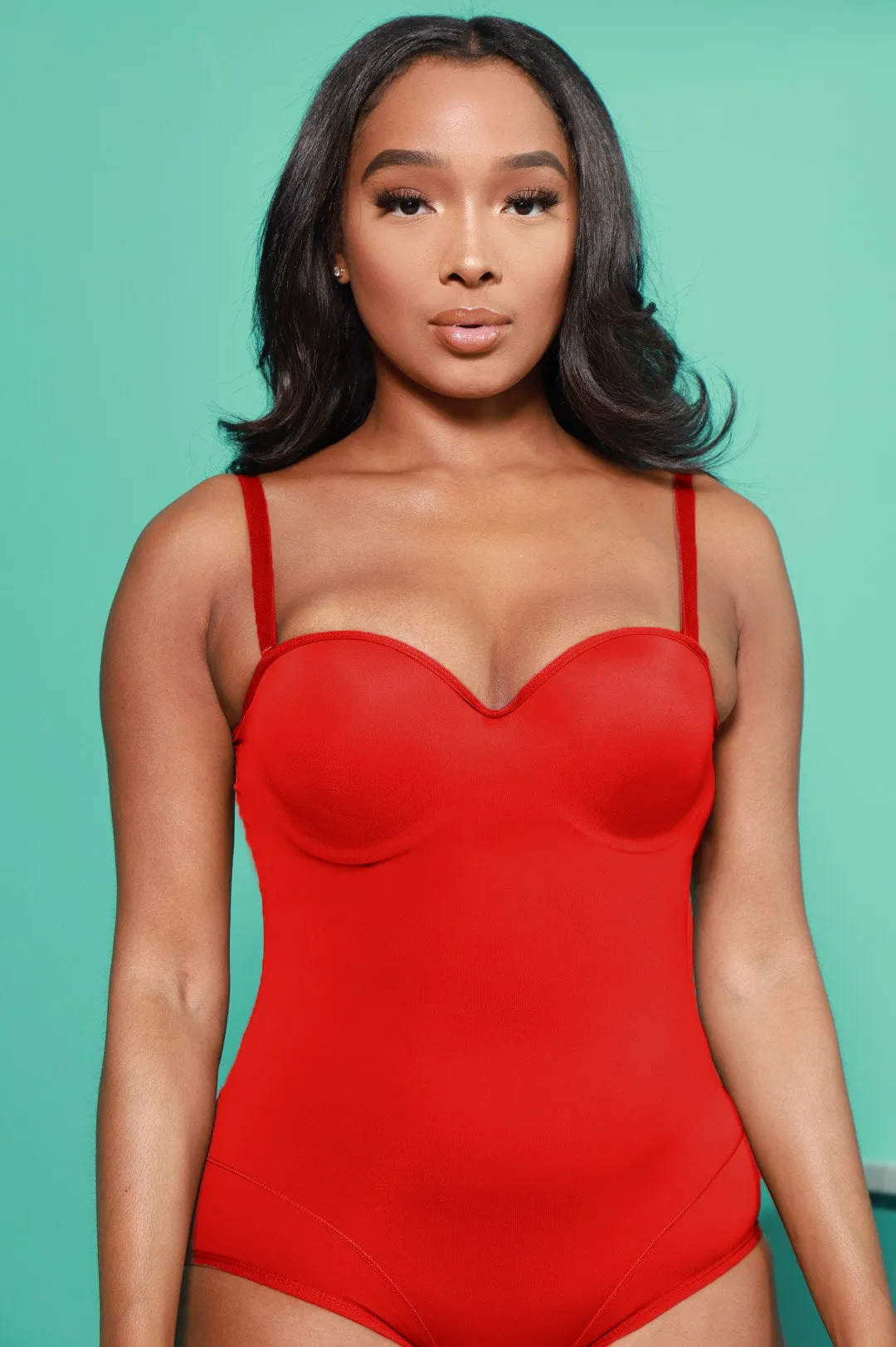 Doctored Form Shapewear Bodysuit - Red No. 124