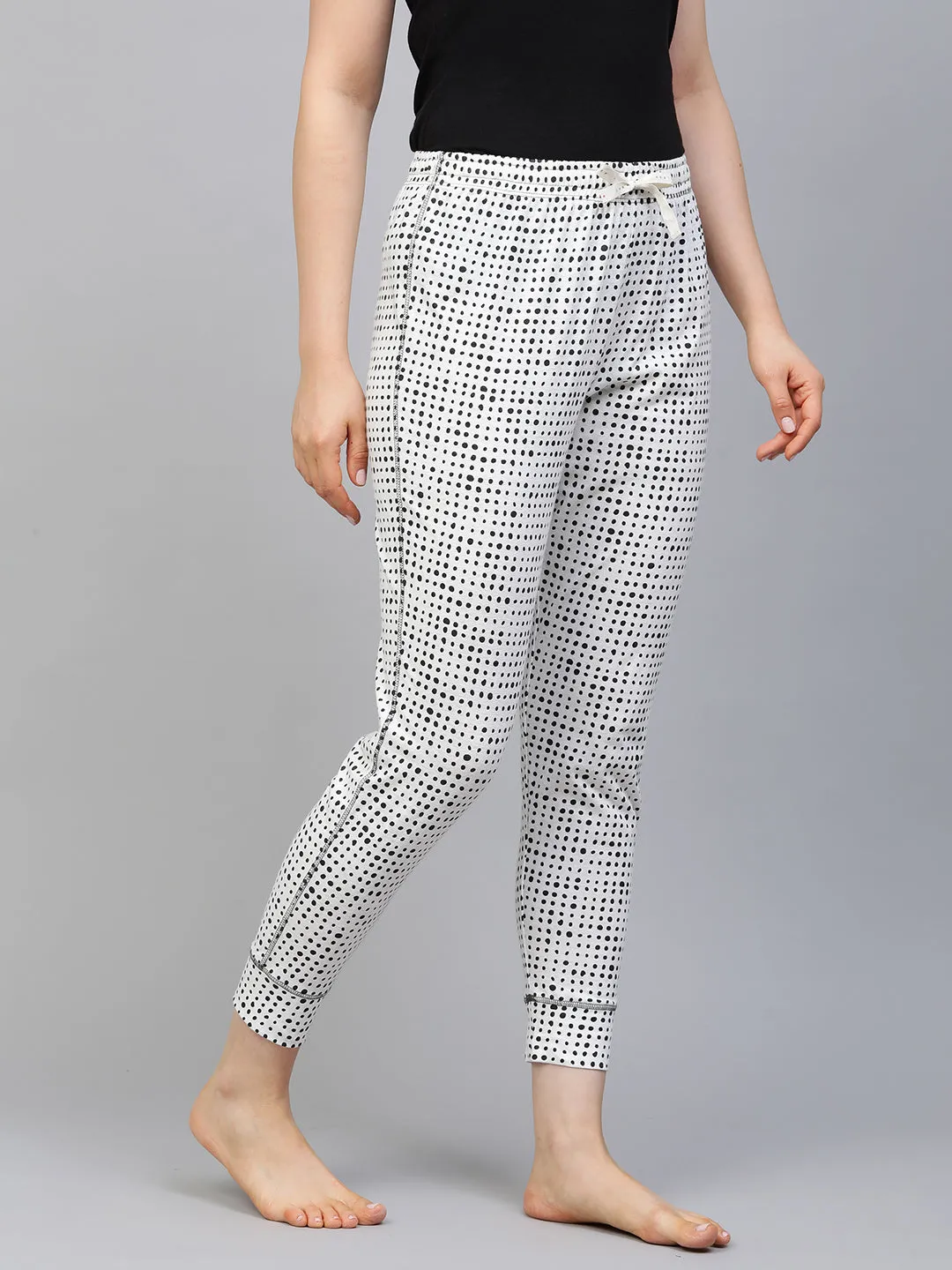 Dot Printed Joggers