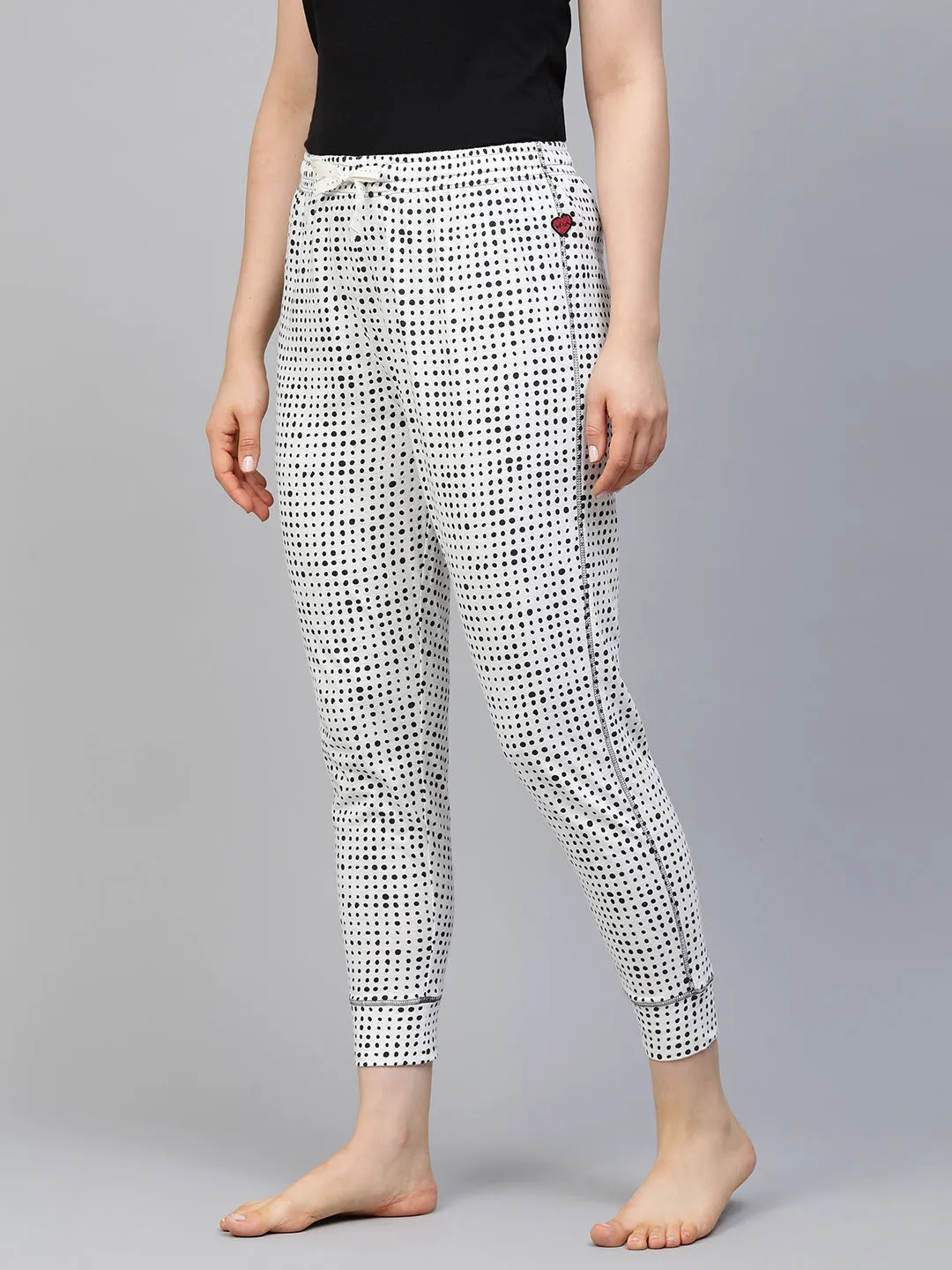 Dot Printed Joggers