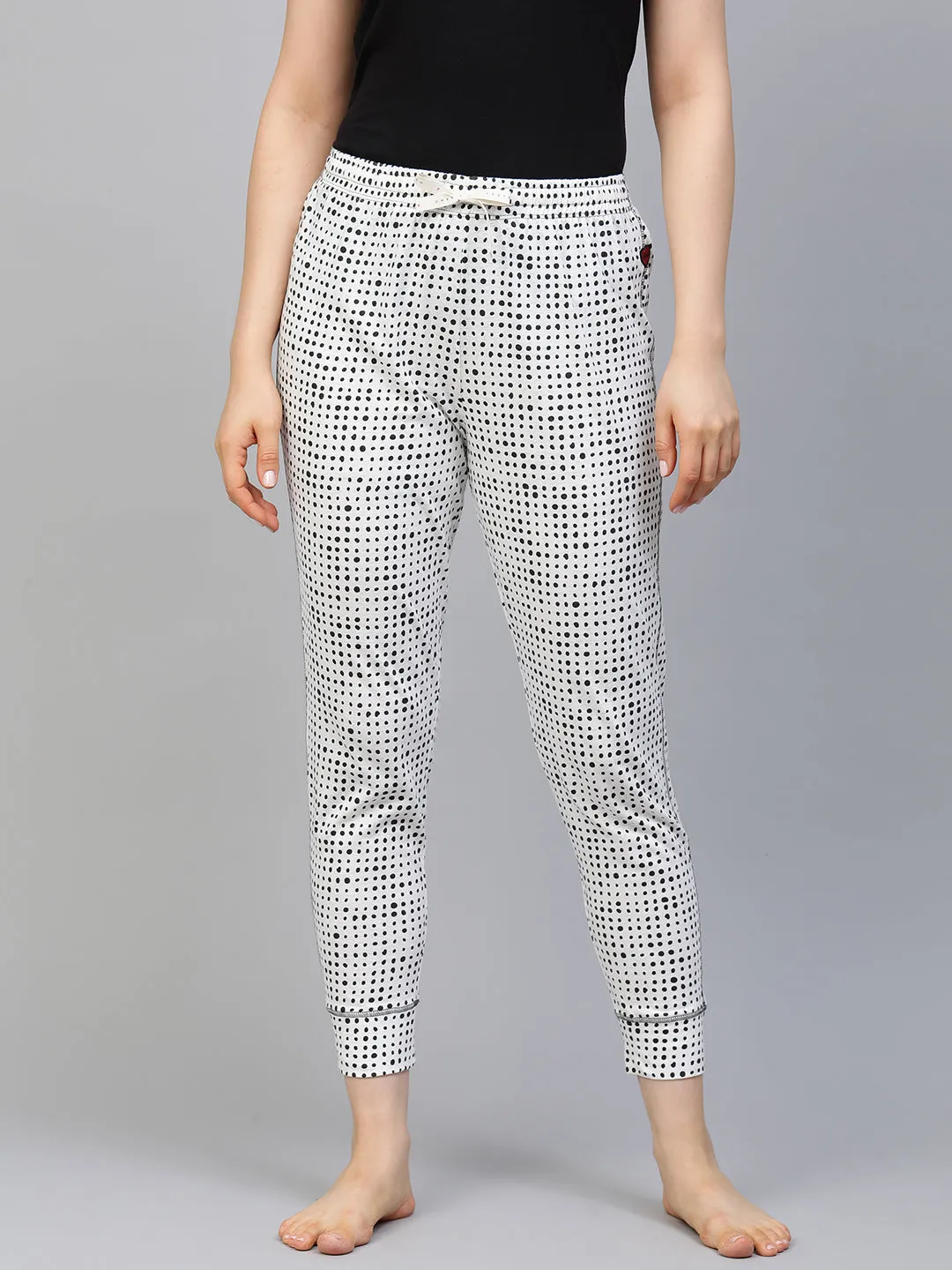 Dot Printed Joggers