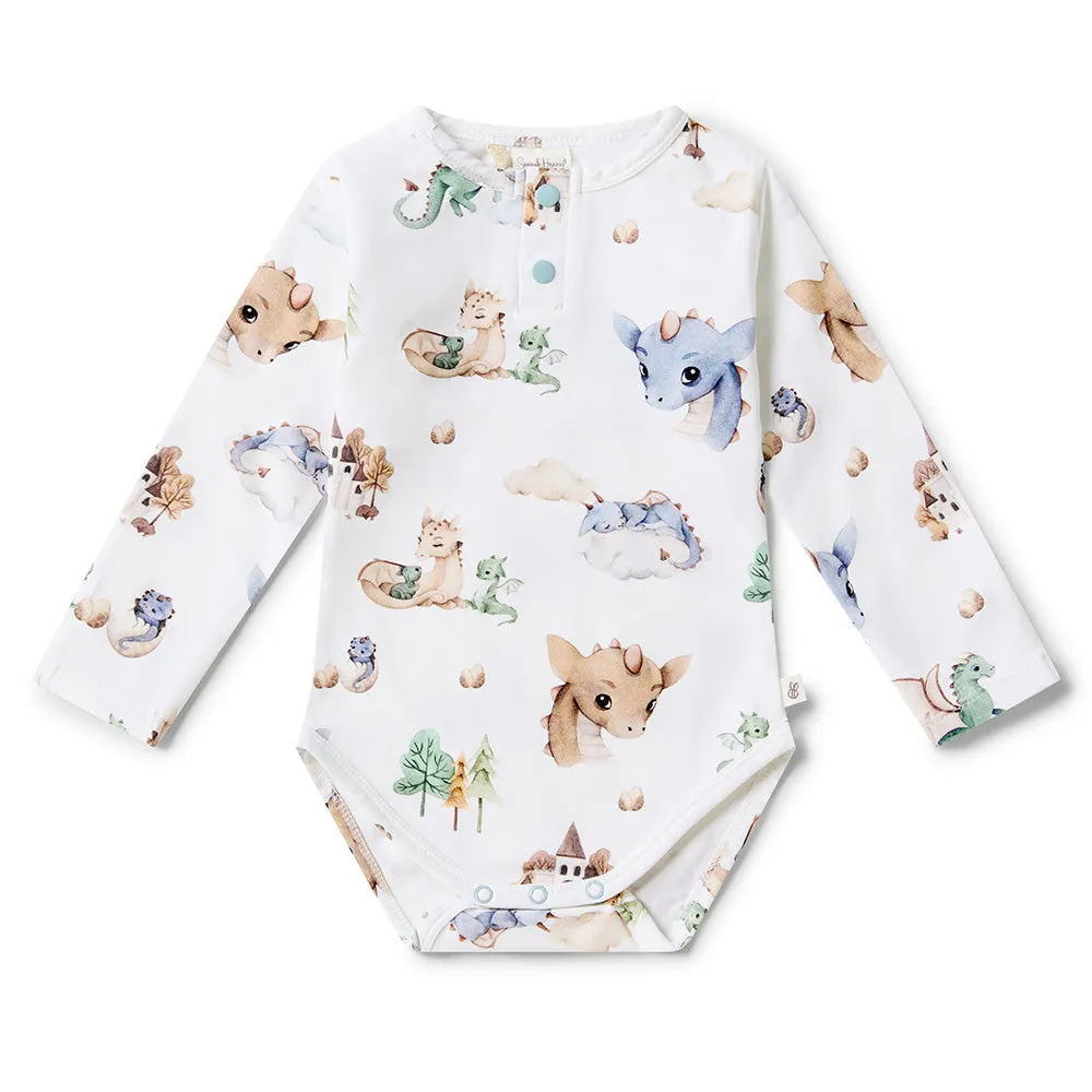 Dragon Long Sleeve Organic Bodysuit