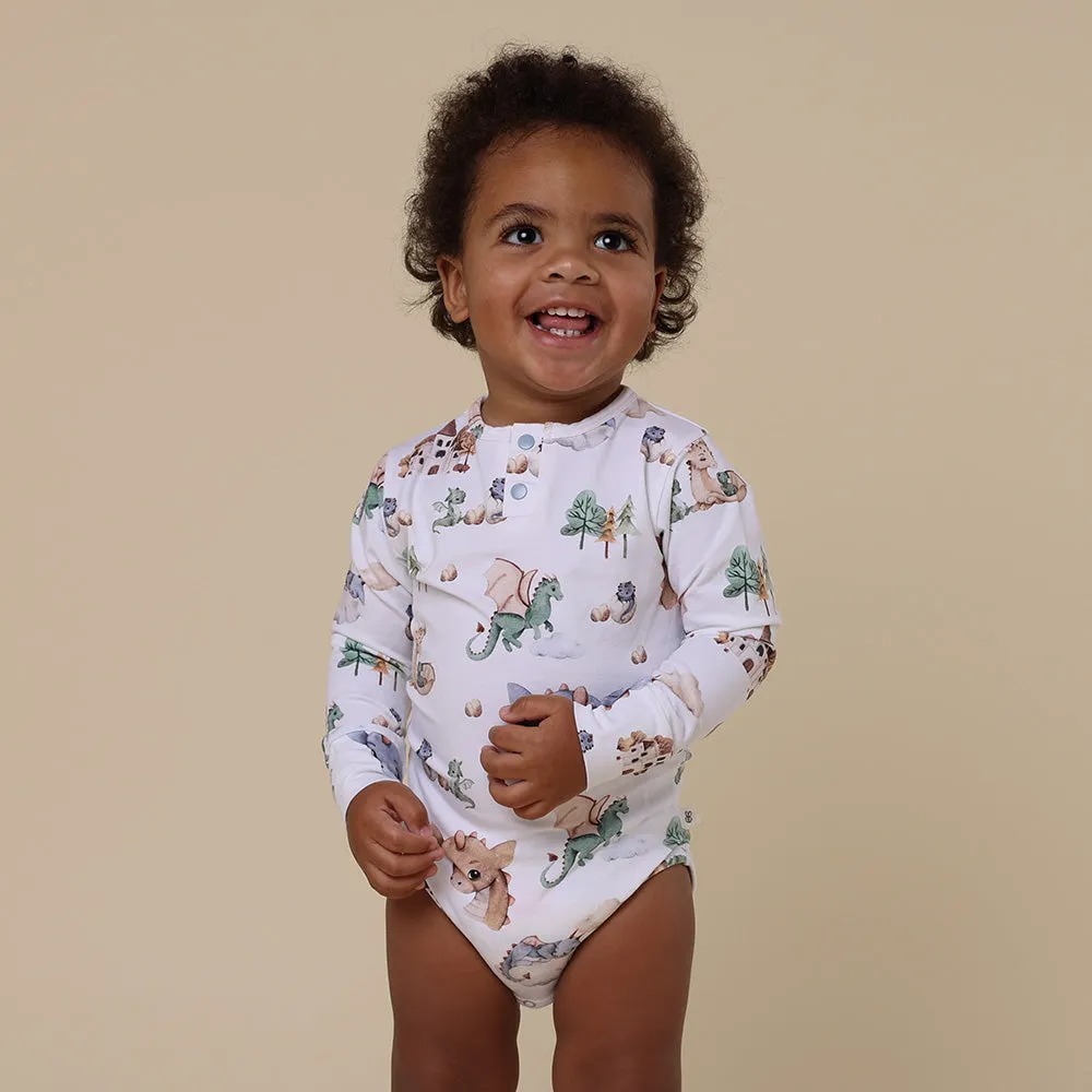 Dragon Long Sleeve Organic Bodysuit