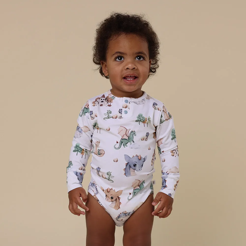 Dragon Long Sleeve Organic Bodysuit