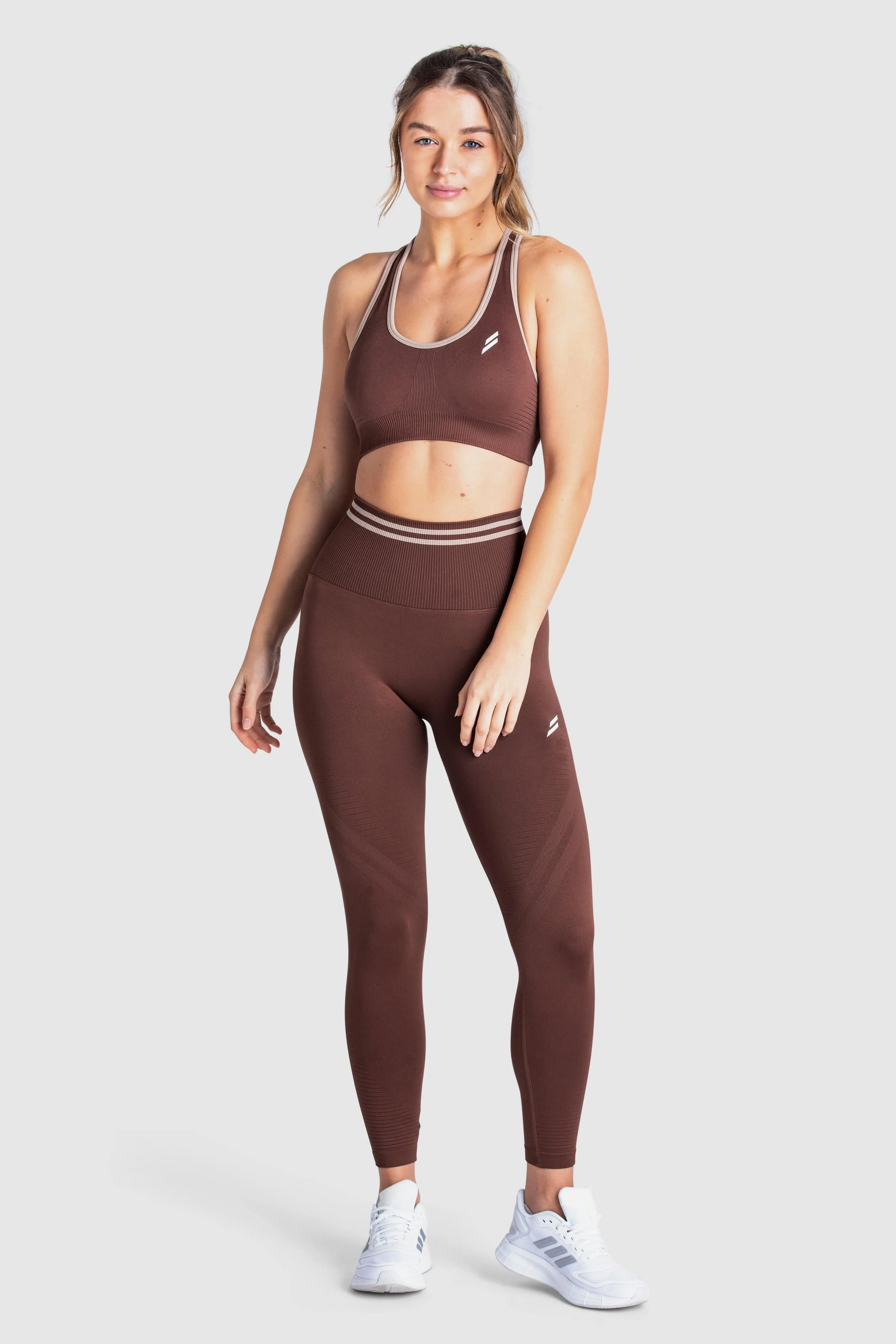 DYE Scrunch Seamless Leggings - Chocolate Brown