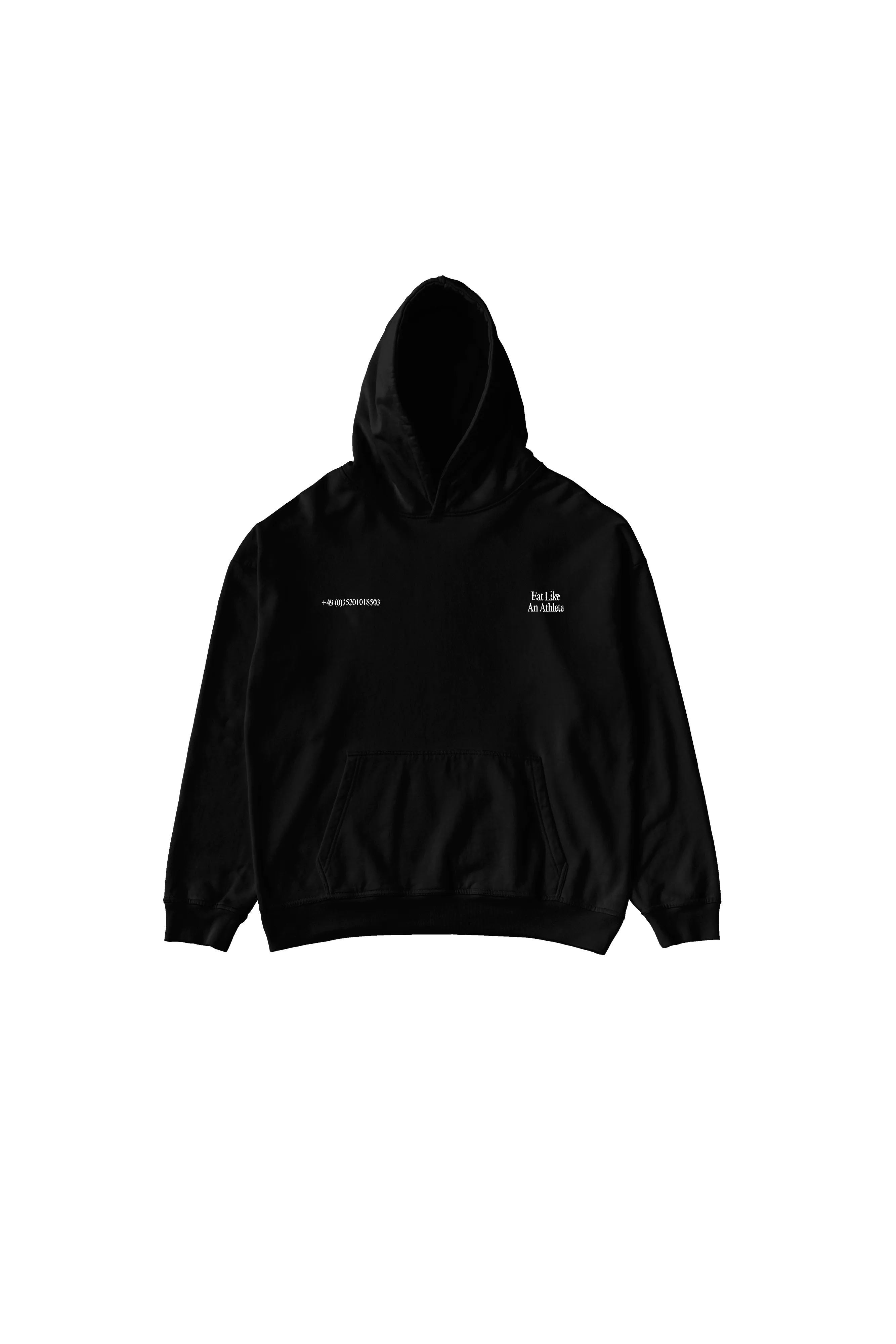 Eat like an Athlete Hoodie (Stereo Noir edition) oversized cut