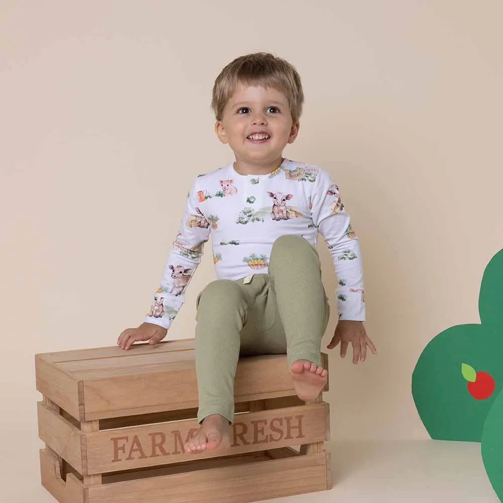 Farm Long Sleeve Organic Bodysuit